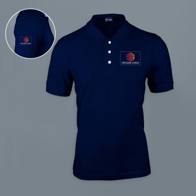 Fas Tees Polo T shirt for Men Navy Blue : Gift/Send Business Gifts ...