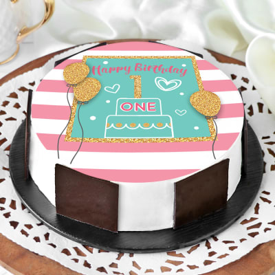 Order First Birthday Cake Half Kg Online At Best Price Free Delivery Igp Cakes