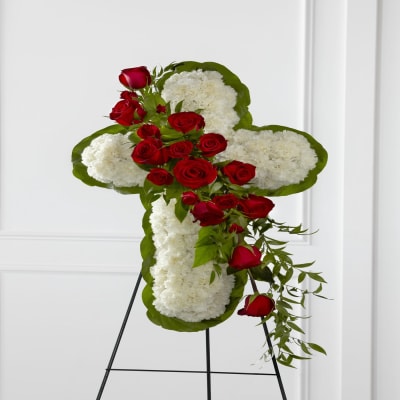 Buy/Send Floral Cross Easel Online | IGP | ID1136671