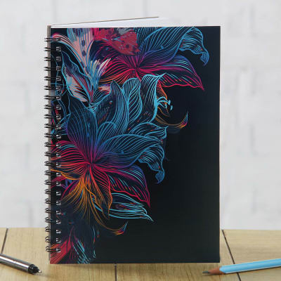 Buy/Send Floral Designed Spiral Notebook Online | IGP | J11055425