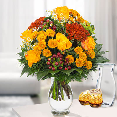 Flower Bouquet Herbstbote Gift Send Mother S Day Gifts Online Ip1122019 Igp Com