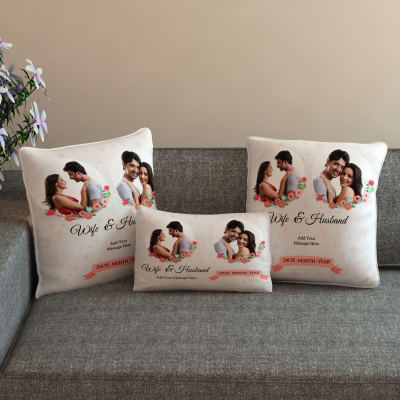Flowers Personalized Cushions and Pillow set: Gift/Send Home and Living ...