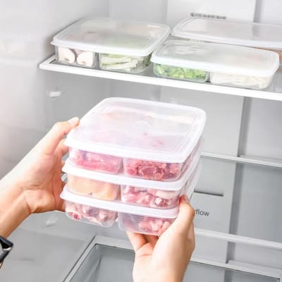 Buy/Send Fridge Storage Box With Lid 4 Slots Single Piece Online | IGP ...