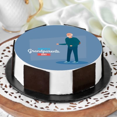 Download Grandfather Cake Eggless For Grandparents Day Half Kg Gift Send Grandparent S Day Gifts Online Hd1117328 El Igp Com