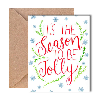 Buy/Send Greeting Card Season To Be Jolly White Online | IGP | JVS1234052