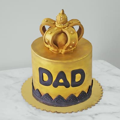 Birthday cake for dad written 