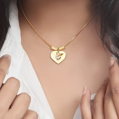 Heart Shaped Personalized Pendant 