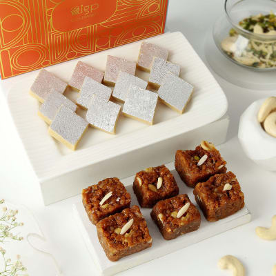 Heavenly Kaju Katli and Dodha Barfi Combo