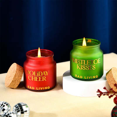 Holiday Cheer Votive Christmas Candles - Set Of 2