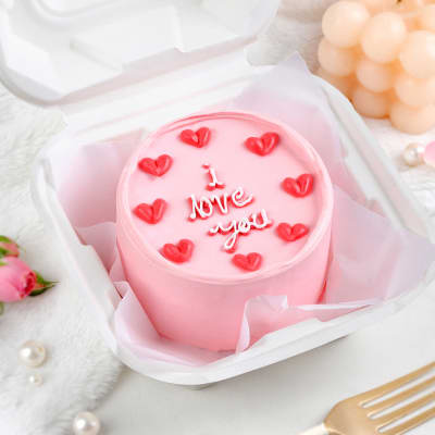 Buy/Send I Love You Bento Cream Cake 200 Gm Online | IGP | JVS1272624