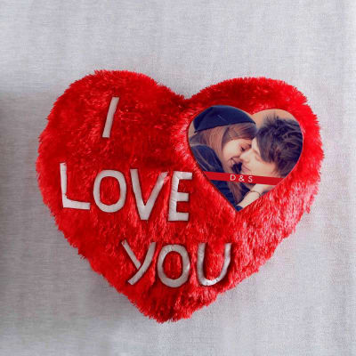 I Love You Personalized Heart Shaped Cushion Gift Send Home And Living Gifts Online J Igp Com
