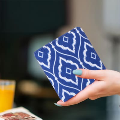 Ikkat Print Pocket Wallet For Women