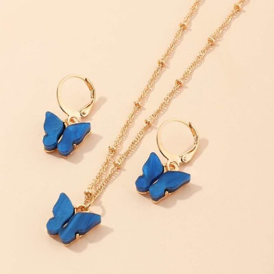 Buy/Send Jewelry Set Crystal Butterfly Navy Blue Juju Joy Online | IGP ...