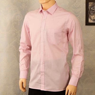 pink formal shirt for men