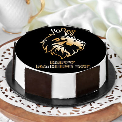 Order Lion King Happy Father S Day Cake Half Kg Online At Best Price Free Delivery Igp Cakes