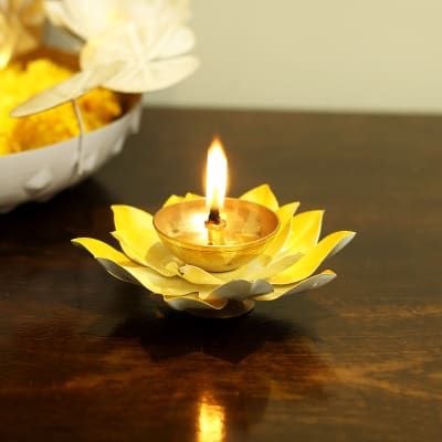 lotus flower diya