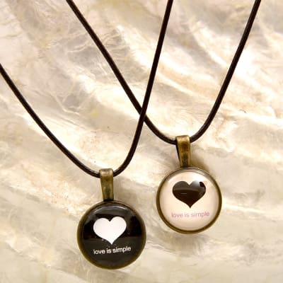 Love Is Simple Couple Necklace Gift Send Christmas Gifts Online L Igp Com