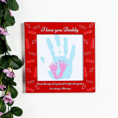 Love You Daddy Personalized Wooden Photo Frame Gift Send Home And Living Gifts Online J Igp Com