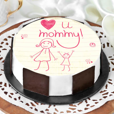 Semi Fondant Mom Cake - Cake'O'Clocks
