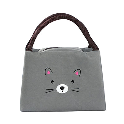 HUGSIDEA Löwen-Print Lunchbag Für Kinder – Leicht, Wasserabweisend Mit Mesh-Seitentasche