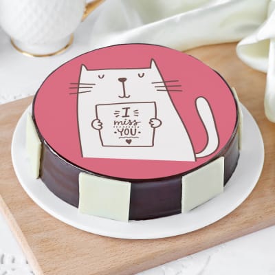 Order Miss You Kitty Cake Half Kg Online at Best Price, Free Delivery ...