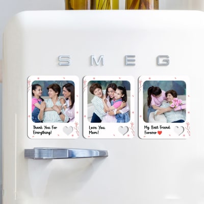 Buy/Send Mom's Personalized Fridge Magnet Trio Online | IGP | JVS1279094