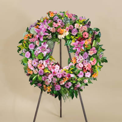 Buy/Send Multicoloured Classic Wreath Online | IGP | ID1283164