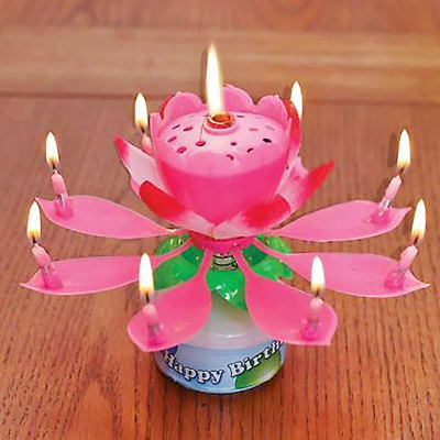 Flower candle on sale