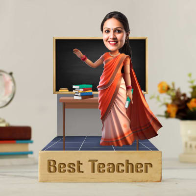 My Favourite Teacher Personalized Caricature