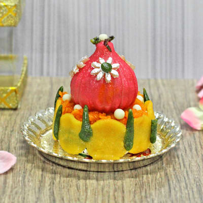 Online Modak Decoration Chocolate Cake - Eggless Gift Delivery in UAE - FNP