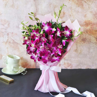 Order Opulent Royalty Orchids Bunch Online at Best Price, Free Delivery ...