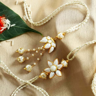 Loomba Traditional Thread Designer Rakhi Rakhi Multicolor Faux Stones Rakhi for Bhabhi Bhaiya Bhabhi Best Rakhi Rakshabandhan Gift Lumba Raksha Bandhan Rakhi for Sister Brothers