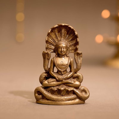 Parshvanatha Brass Idol: Gift/Send Home and Living Gifts Online L11063474  |IGP.com