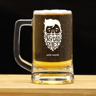 personalized dad beer mug