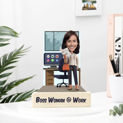 Personalized Boss Woman Caricature