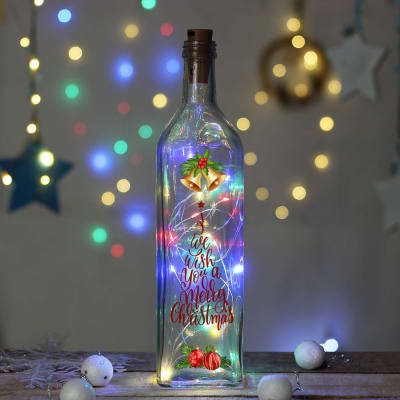 Bhai Personalized LED Light Bottle: Gift/Send Home Gifts Online L11142550  |IGP.com