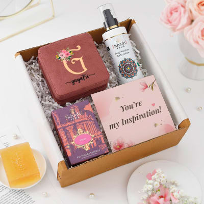 Buy/Send Personalized Cherish And Glow Hamper Online | IGP | JVS1281122