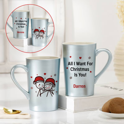 Personalized Couple Christmas Mug - Set Of 2