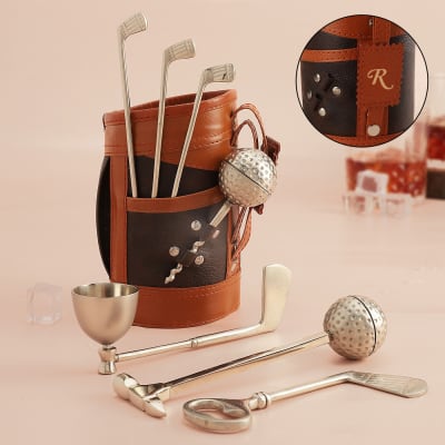 Personalized Designer Golf Set Wine Tools