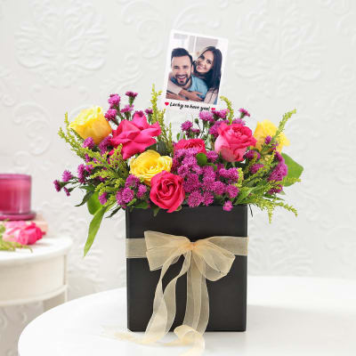 Personalized Exquisite Anniversary Arrangement