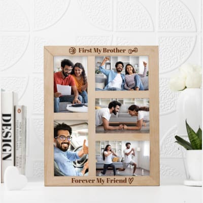 Personalized Forever My Friend Frame For Brother