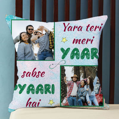 Buy Jhingalala Satin World'S Best Friend Printed Cushion With Filler And  Greeting Card | Gift For Friends, Gift For Friendship Day, Friendship Gifts  For Best Friend, Friendship Day Gifts, Multi Online at