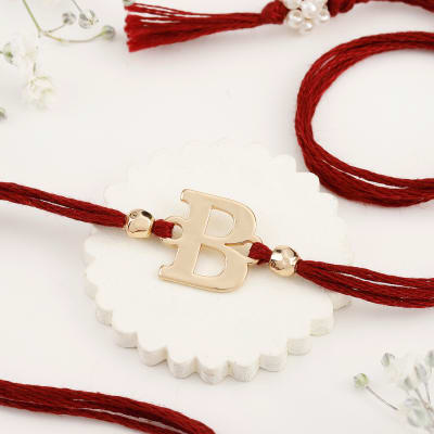 Buy/Send Personalized Initial Rakhi B Online | IGP | JVS1263821