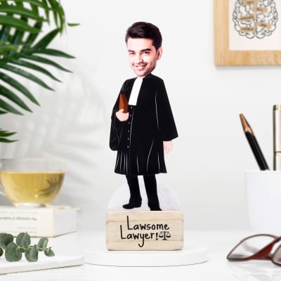 Personalized Lawsome Lawyer Caricature For Men