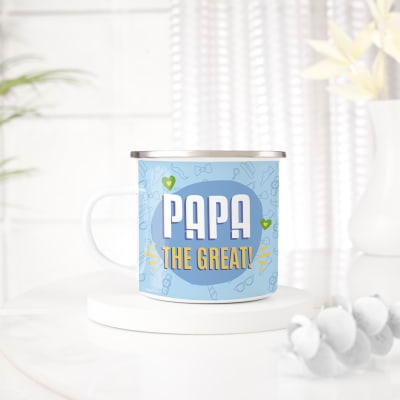 Buy/Send Personalized Papa The Great Enamel Mug Online | IGP | JVS1277479