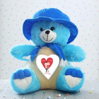 sky blue teddy bear