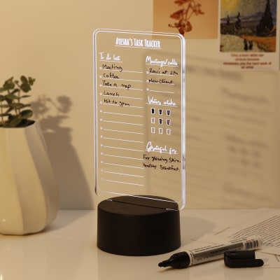 Personalized Task Master LED Lamp