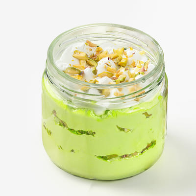 Buy/Send Pistachio Milk Jar Cake (190 gm) Online IGP JVS1266002