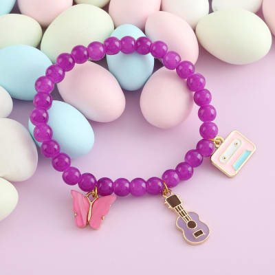 Purple Silicone Wristband Bracelets