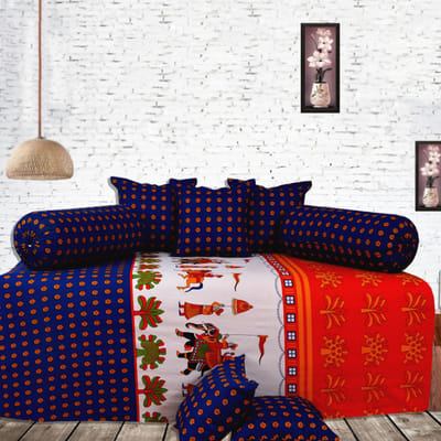 Rajasthani Print Diwan Set with 5 